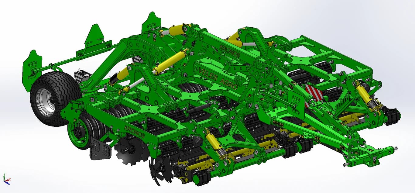 Disc harrow Veles-Agro KRONOS 4 with knife rollers — Veles-Agro