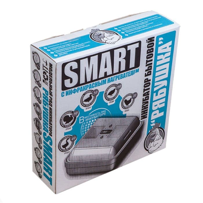 Рябушка інкубатор Smart 70 (аналоговий, ручний) — Рябушка