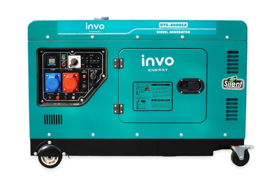 Генератор дизельний INVO DTS-8000EA у кожусі, 7,5/8кВт, 230/380В — INVO
