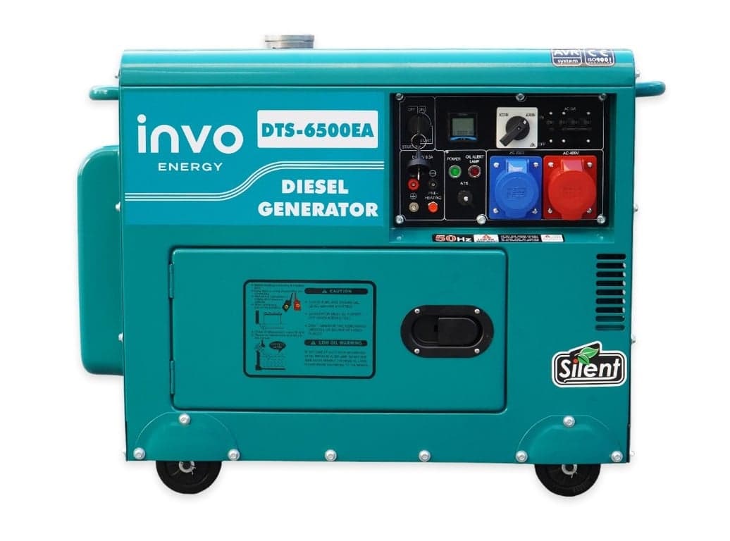 Генератор дизельний INVO DTS-6500EA у кожусі, 6/6,5кВт, 230/380В — INVO