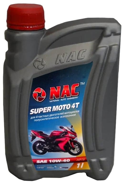 NAC моторна олива Super Moto 4T 10W-40 — NAC
