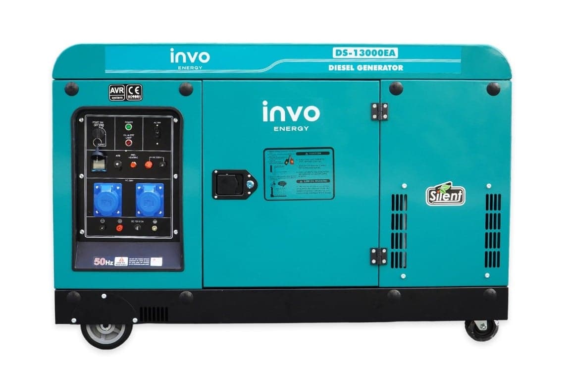 Генератор дизельний INVO DS-13000EA у кожусі, 12/13кВт, 220В — INVO