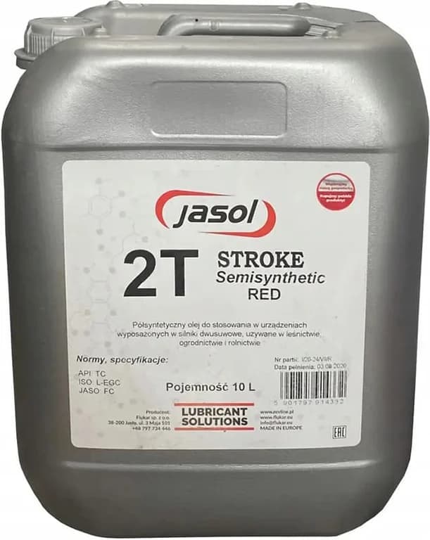 Jasol моторна олива 2T Stroke Oil Semisynthetic TC Red — JASOL