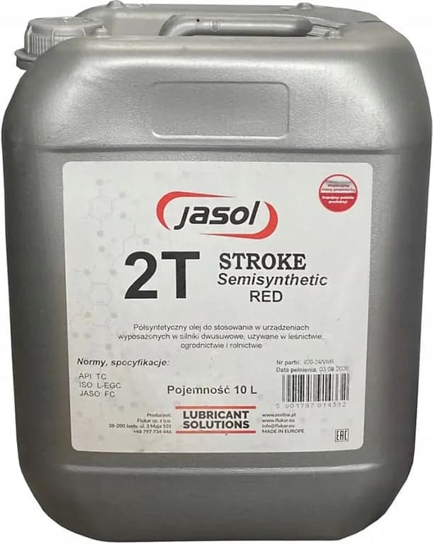 Jasol моторна олива 2T Stroke Oil Semisynthetic TC Red — JASOL