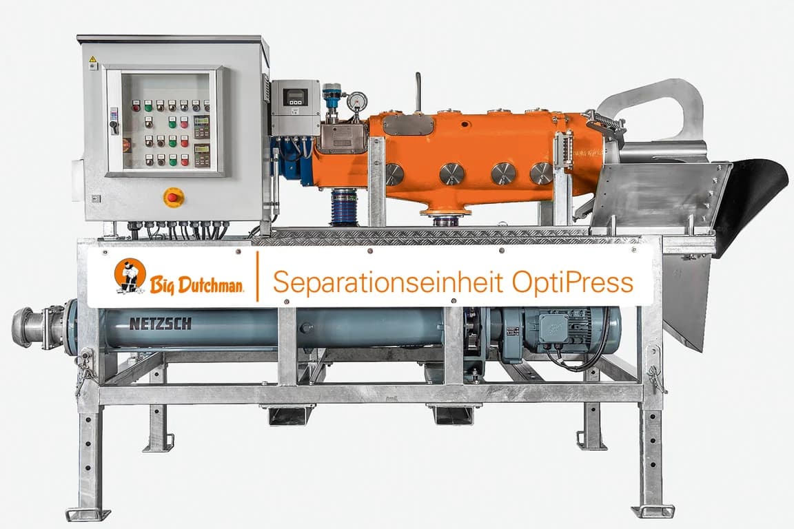 Manure separator & composter Big Dutchman OptiPress — Big Dutchman