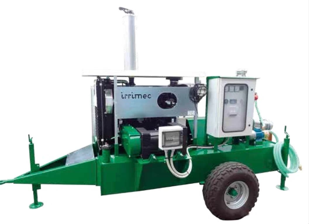 Irrimec Motorpump special version with clutch, power generator and pump — Irrimec