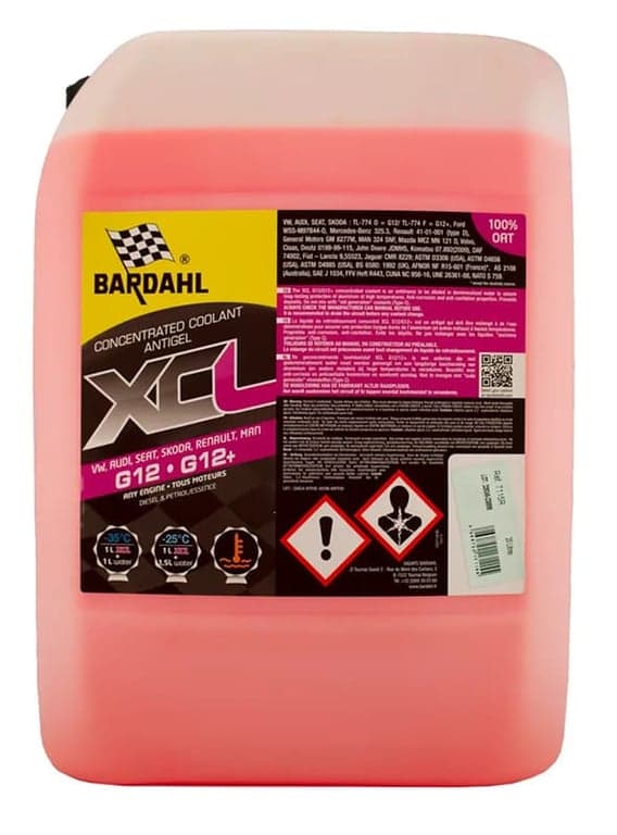 Bardahl антифриз XCL Evo 6 G12++ -37°C — BARDAHL