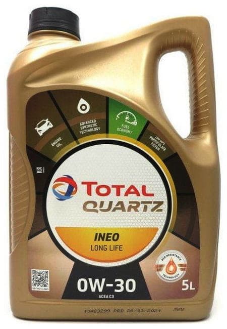 Total моторна олива Quartz Ineo Long Life 0W-30 — Total