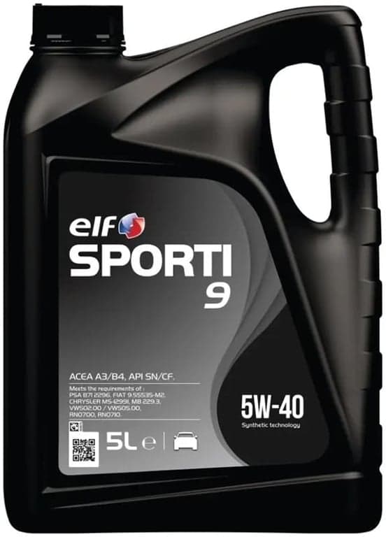 Elf моторна олива Sporti 9 5W-40 — Elf