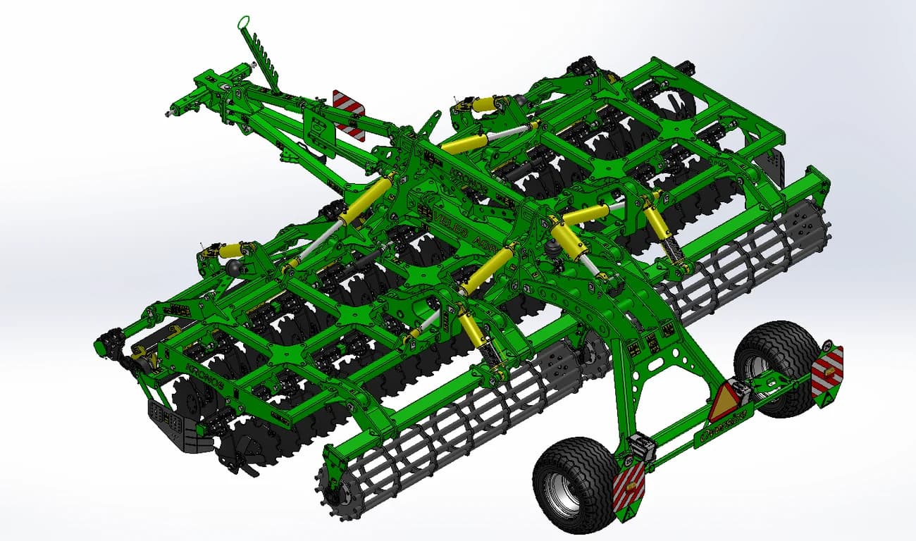 Disc harrow Veles-Agro KRONOS 6 with knife rollers — Veles-Agro