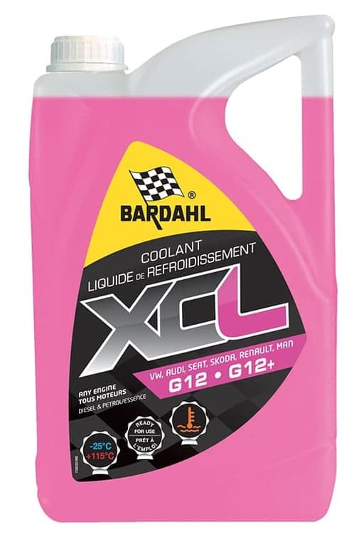 Bardahl антифриз XCL G12/G12+ -37°C — BARDAHL