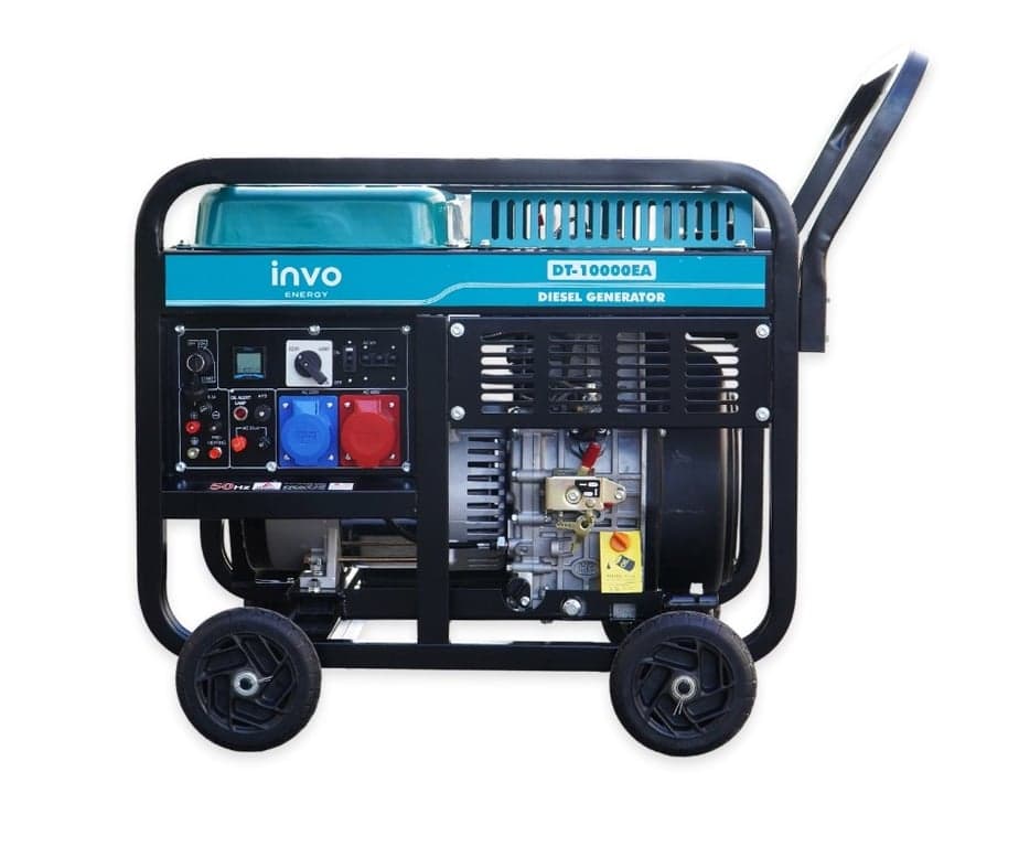 Генератор дизельний INVO DT-10000EA,9/10кВт, 230/380В — INVO