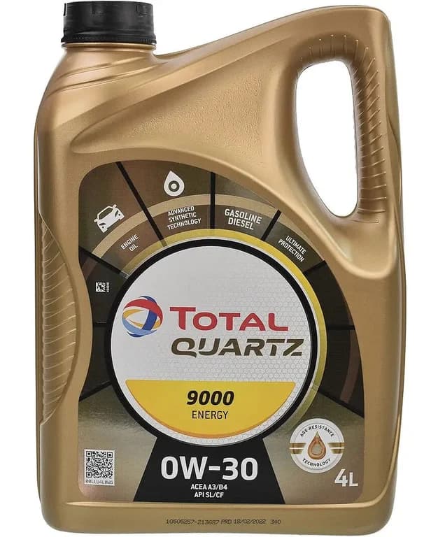 Total моторна олива Quartz 9000 Energy 0W-30 — Total