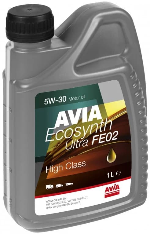 Avia моторна олива Ecosynth Ultra FE 02 5W-30 — AVIA