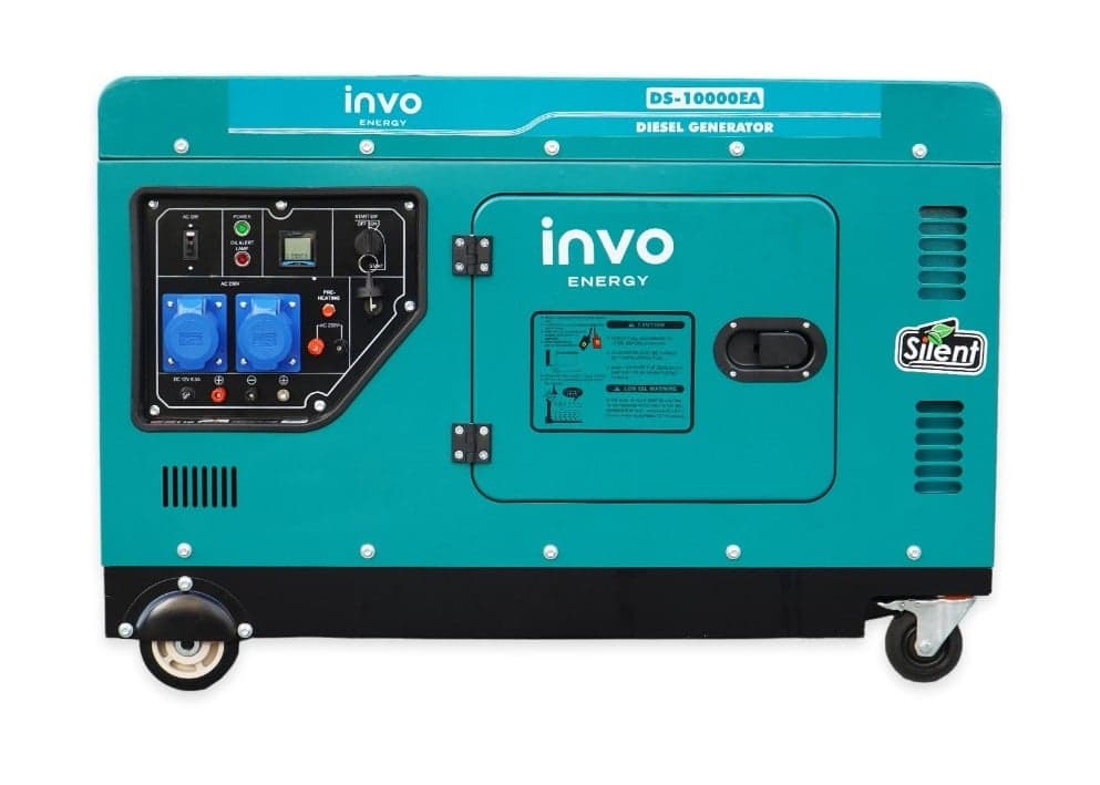 Генератор дизельний INVO DS-10000EA у кожусі, 9/10кВт, 220В — INVO