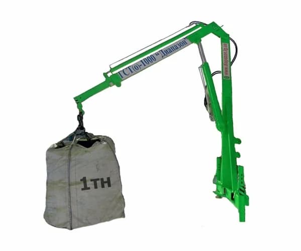 Hitch-mounted crane Veles-Agro GSTO-1000 Diapazon — Veles-Agro