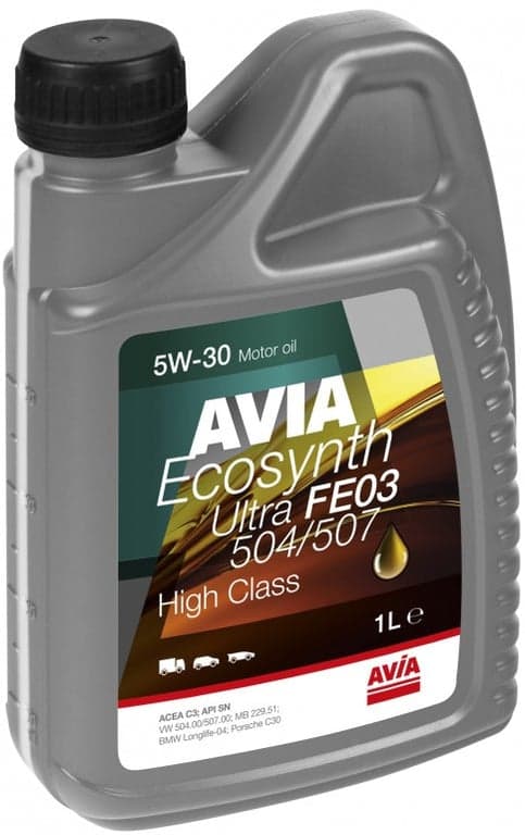 Avia моторна олива Ecosynth Ultra FE 03 504/507 5W-30 — AVIA