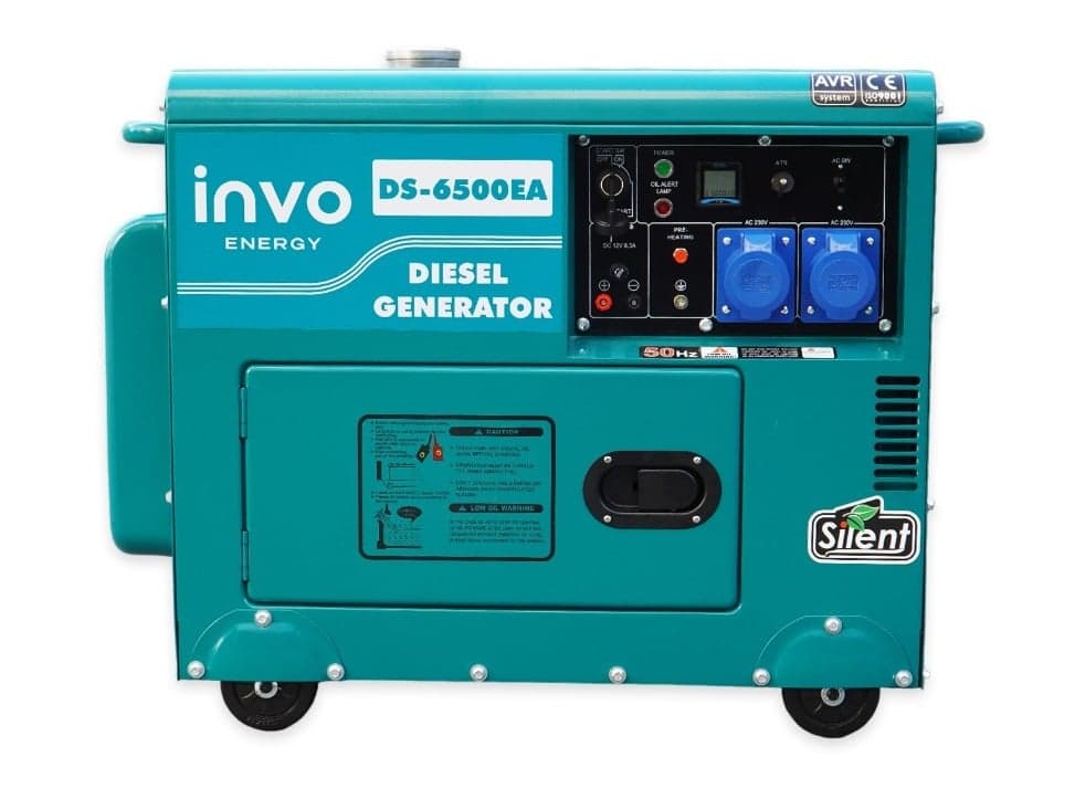 Генератор дизельний INVO DS-6500EA у кожусі, 6/6,5кВт, 220В — INVO