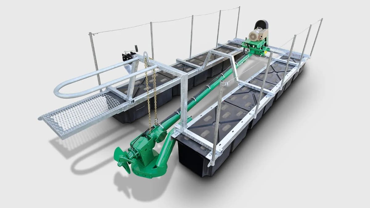 Slurry pump GEA 4-Inch Horizontal Agi-Pompe on Pontoon — GEA