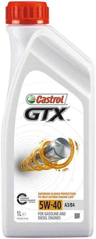 Castrol моторна олива GTX 5W-40 A3/B4 — Castrol