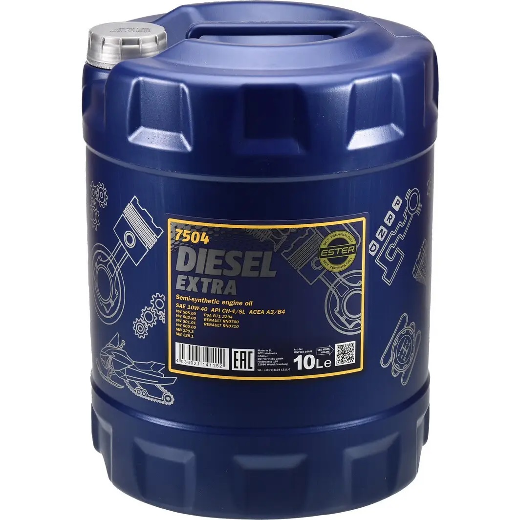 Купити Mannol моторну оливу Diesel Extra 10W-40 на АДАМ УА