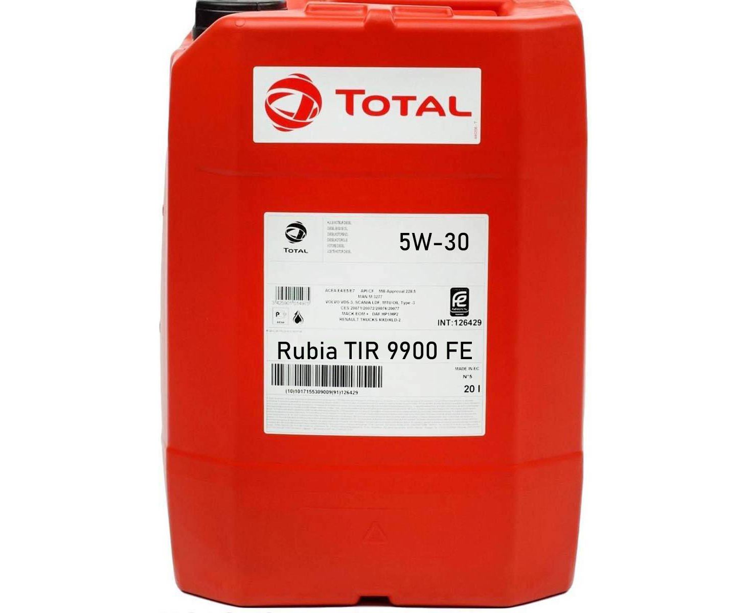 Купити Total моторну оливу Rubia TIR 9900 FE 5W-30 на АДАМ УА
