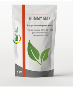 Гумат калію сухий водорозчинний Gummy Max Biofield — стимулятор росту рослин (1 кг)