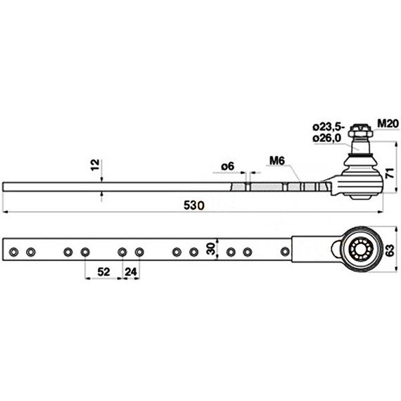 626411 Головка косы жатки