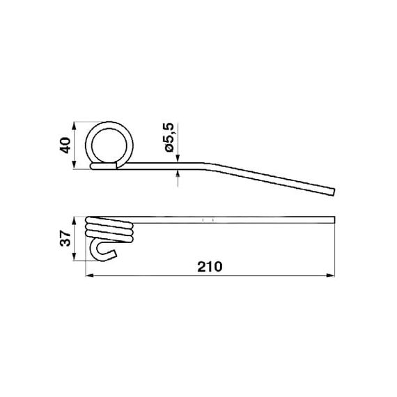 626987.T Палець пружинний мотовила жатки