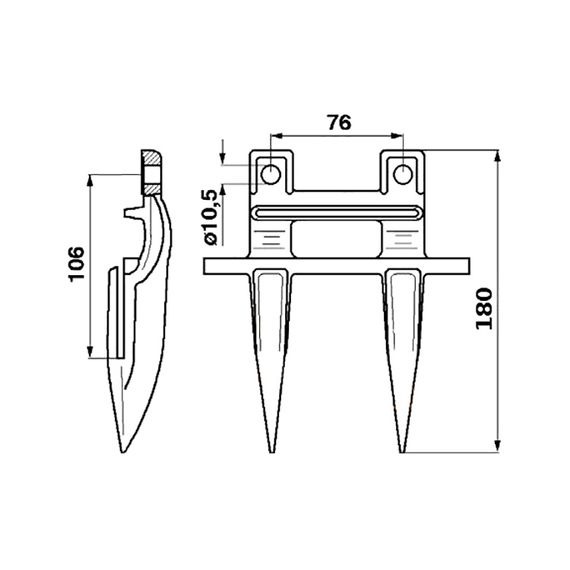 80379720 Подвійний палець