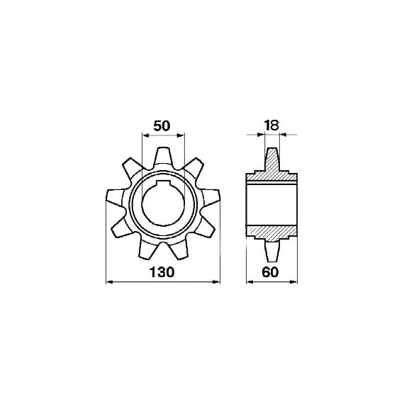650869-S Зірочка похилої камери Z9