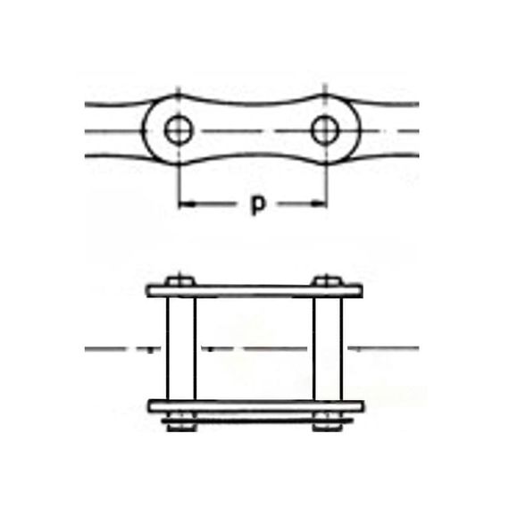 670251.0 Замок цепи шаг 15.875