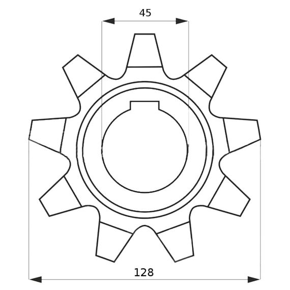 680582-P Зірочка похилої камери z 9