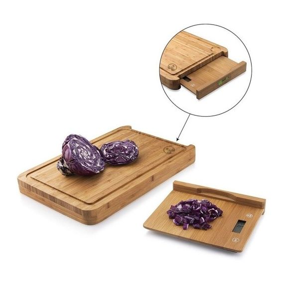 Доска с весами для нарезки Button GL-ZB02MT