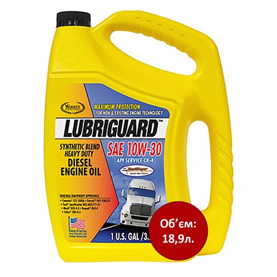 Олива моторна для важкої техніки Lubriguard Synthetic Blend SAE 10W-30 CK-4 HD