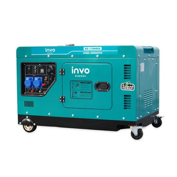 Генератор дизельний INVO DS-11000EA у кожусі, 10/11кВт, 220В