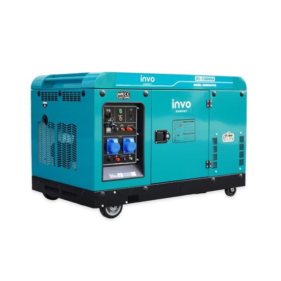 Генератор дизельный INVO DS-13000EA в кожухе, 12/13кВт, 220В