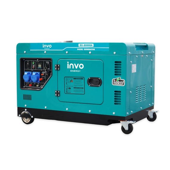Генератор дизельний INVO DS-8000EA у кожусі, 7,5/8кВт, 220В