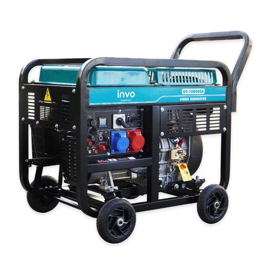 Генератор дизельный INVO DТ-10000EA,9/10кВт, 230/380В