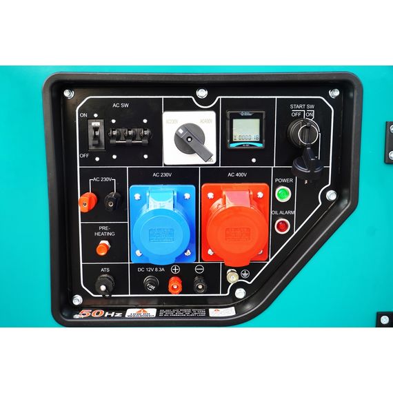 Генератор дизельний INVO DTS-10000EA у кожусі, 9/10кВт, 230/380В