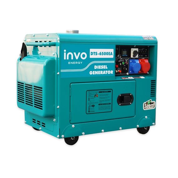 Генератор дизельний INVO DТS-6500EA у кожусі, 6/6,5кВт, 230/380В