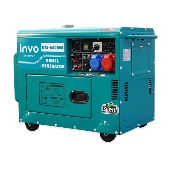 Генератор дизельний INVO DТS-6500EA у кожусі, 6/6,5кВт, 230/380В